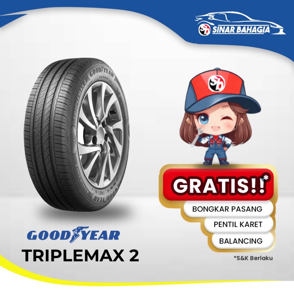 Ban Mobil Goodyear 215/55 R17 Triplemax 2