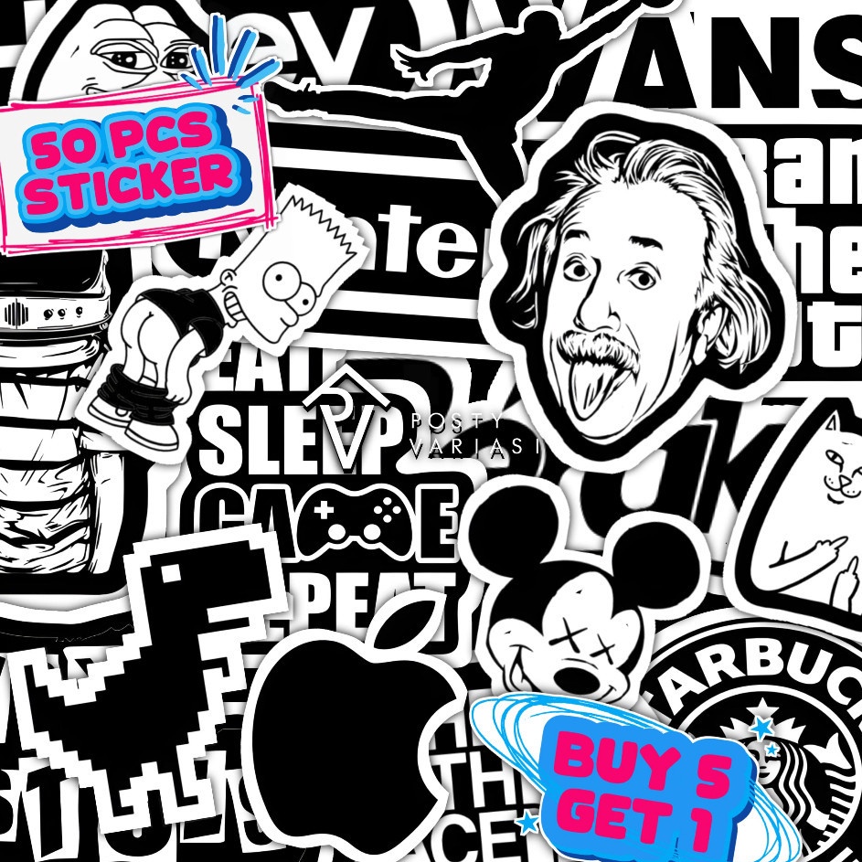 

Pencarian Terkini PSTYLE INDONESIA 5 pcs Stiker Pack Brand Hypebeast Series Black and White BNW Aesthetic Vinyl Laptop Stiker HP Motor Helm Mobil Ipad Tablet Tumbler