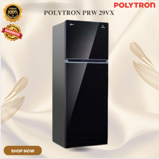 POLYTRON Kulkas 2 Pintu Belleza Jumbo Inverter PRW29VX 260L/PRW-29-VX/PRW-29VX/ORIGINAL BERGARANSI