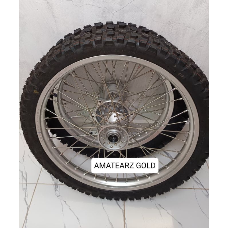 VELG TRAIL 18 21 ORIGINAL YAMAHA WR155 STANDAR DELER. BAN IRC TRAILS