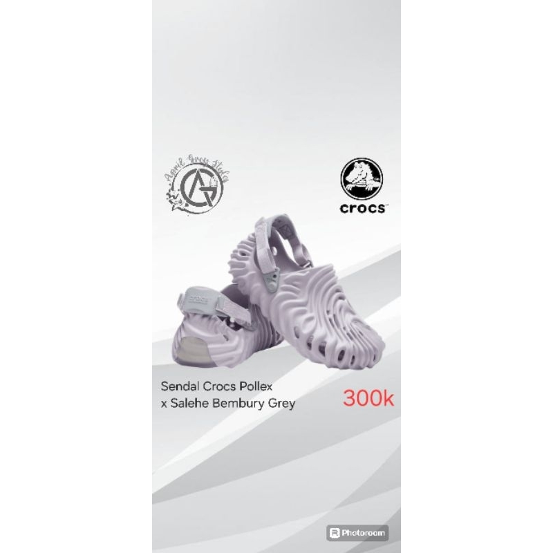 Sendal Crocs Pollex Salehe Bembury Grey