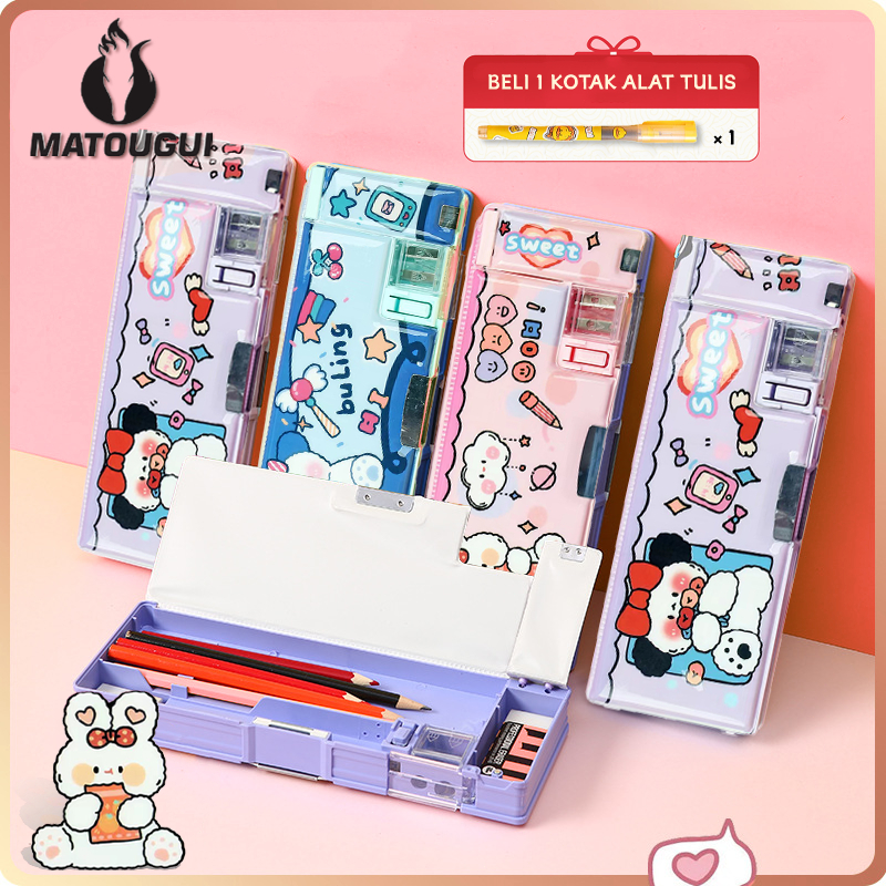 

Matougui Kotak Pensil Anak Sekolah Tempat Pensil Anak Sekolah Water proof Anti Air Tempat pensil multifungsi kartun untuk anak perempuan