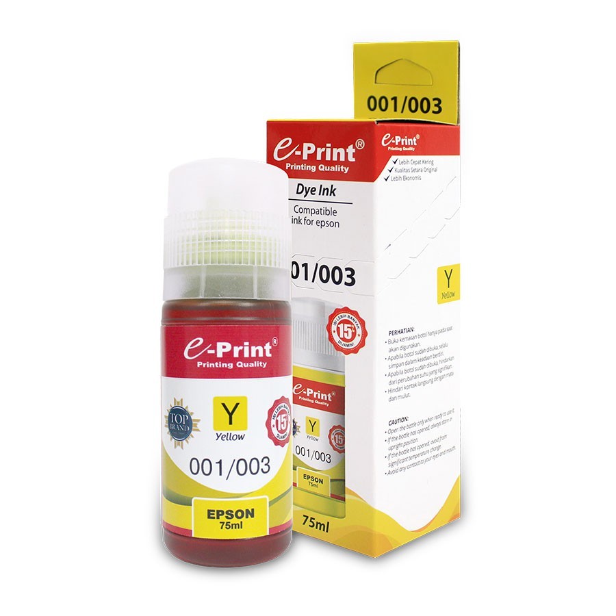 INK PRINTER EPSON / REFILL PRINTER EPSON / TINTA PRINT EPSON /INK E-PRINT EPSON 003 YELLOW