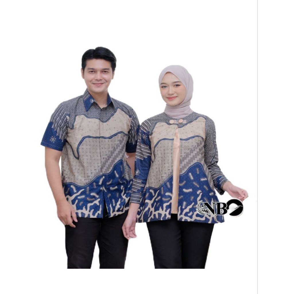 COD Atasan BajuBatik Pria Wanita Biasa Kerja Kombinasi Model Motif Terbaru