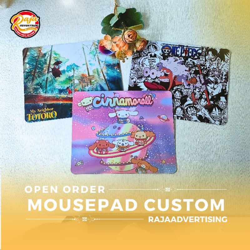 MOUSEPAD CUSTOM ( bisa FOTO ☑️ ) / Cetak MOUSEPAD Gaming / Custom Mouse Pad PC / Mousepad Custom.