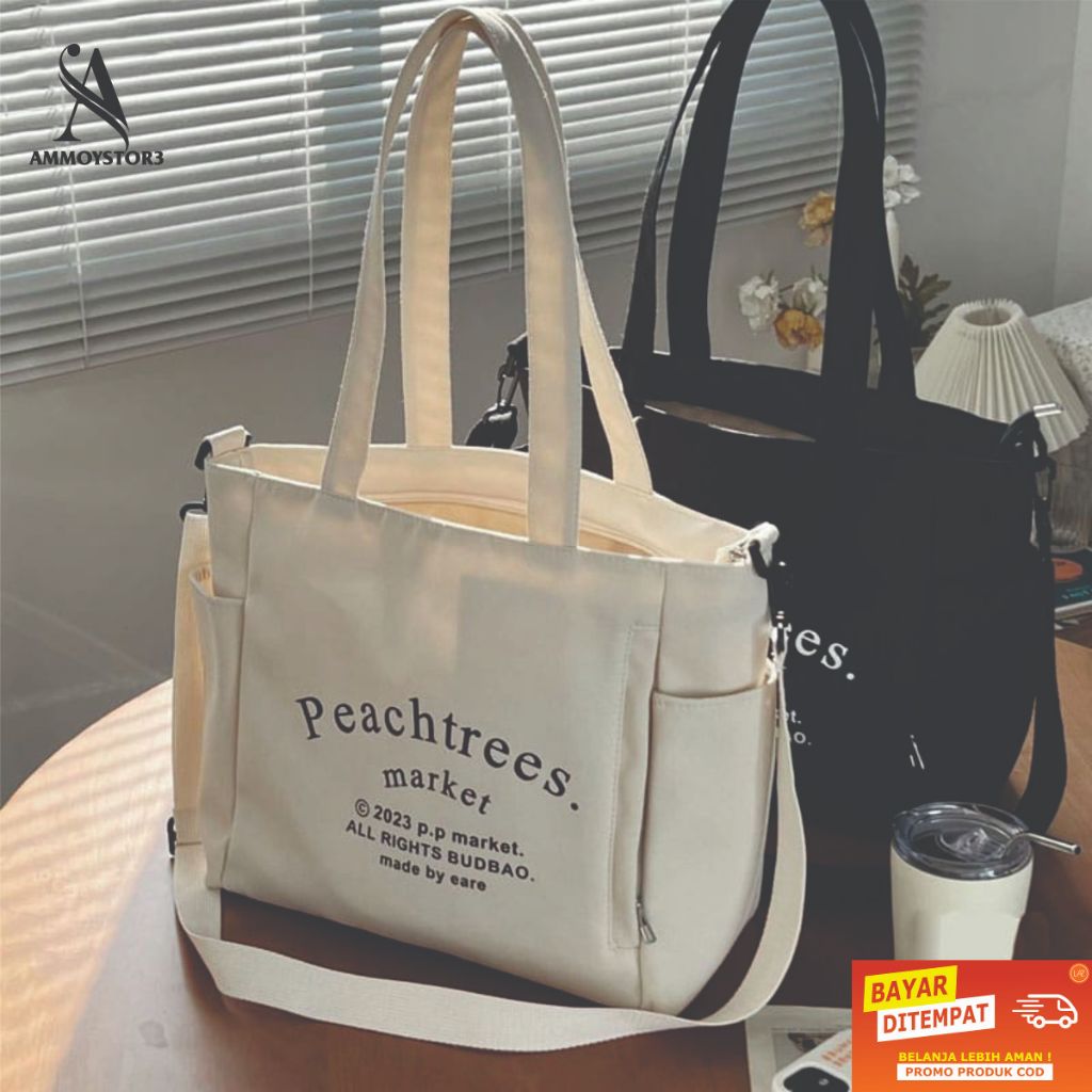 FTR TOTEBAG Wanita Terbaru Tas Belanja Santai Sekolah bisa bayar ditempat ( COD )