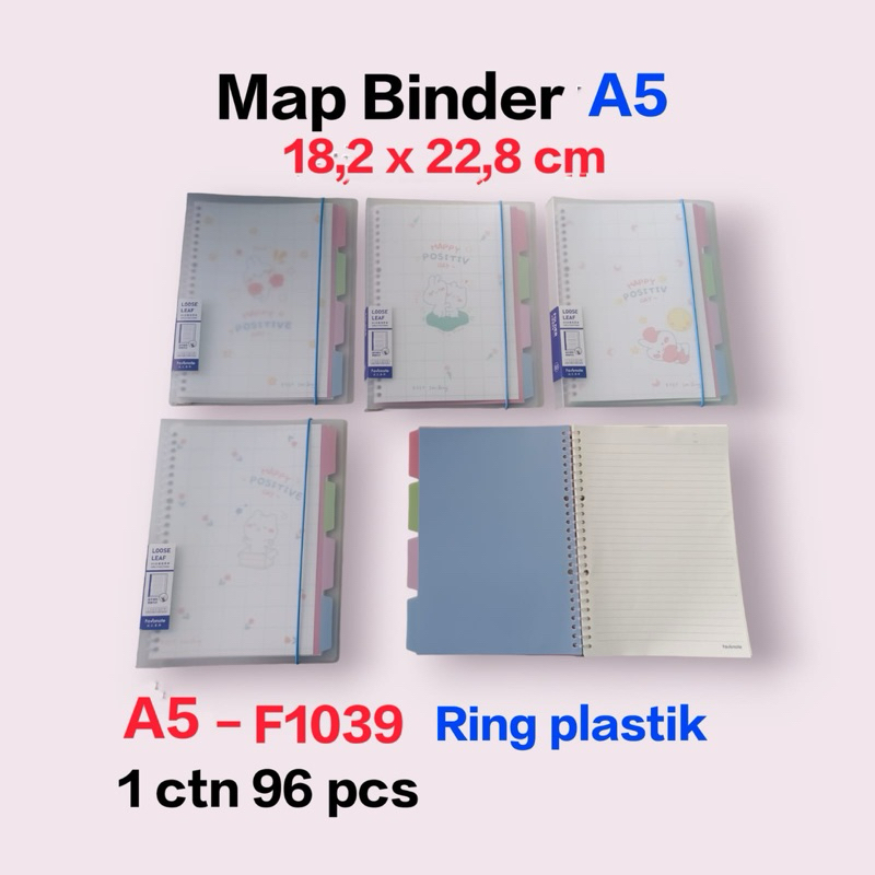 

BINDER NOTE A5 NOTEBOOK Spiral A5/ MAP BINDER A5