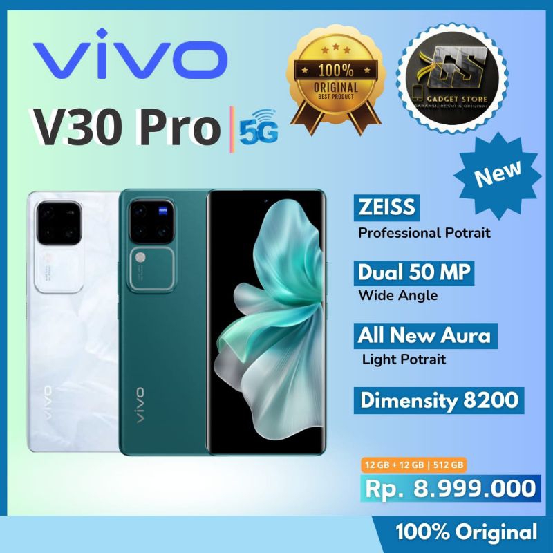 VIVO V30 PRO 5G NEW [12GB+12GB|512GB]
