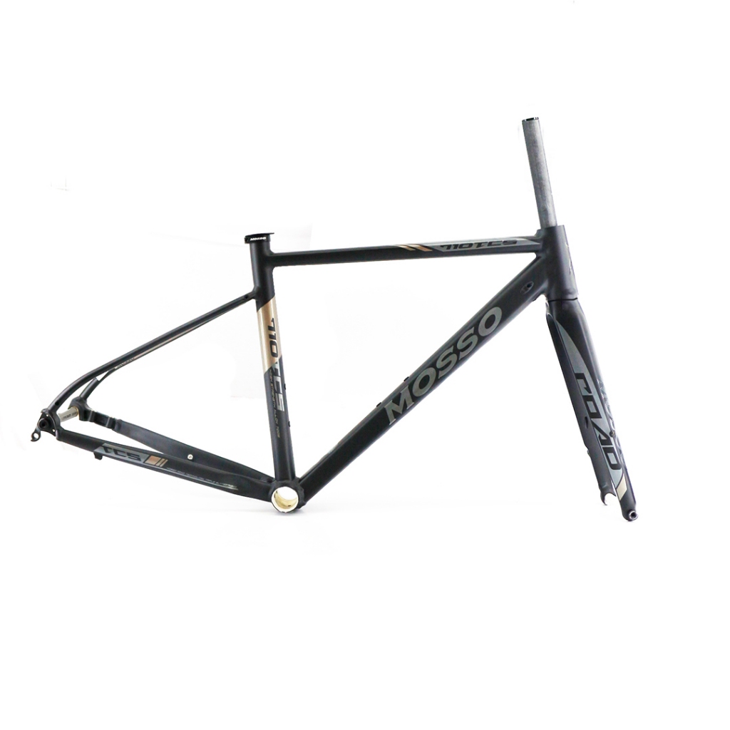Frame Sepeda Road MOSSO 710 TCS 700C Black Grey
