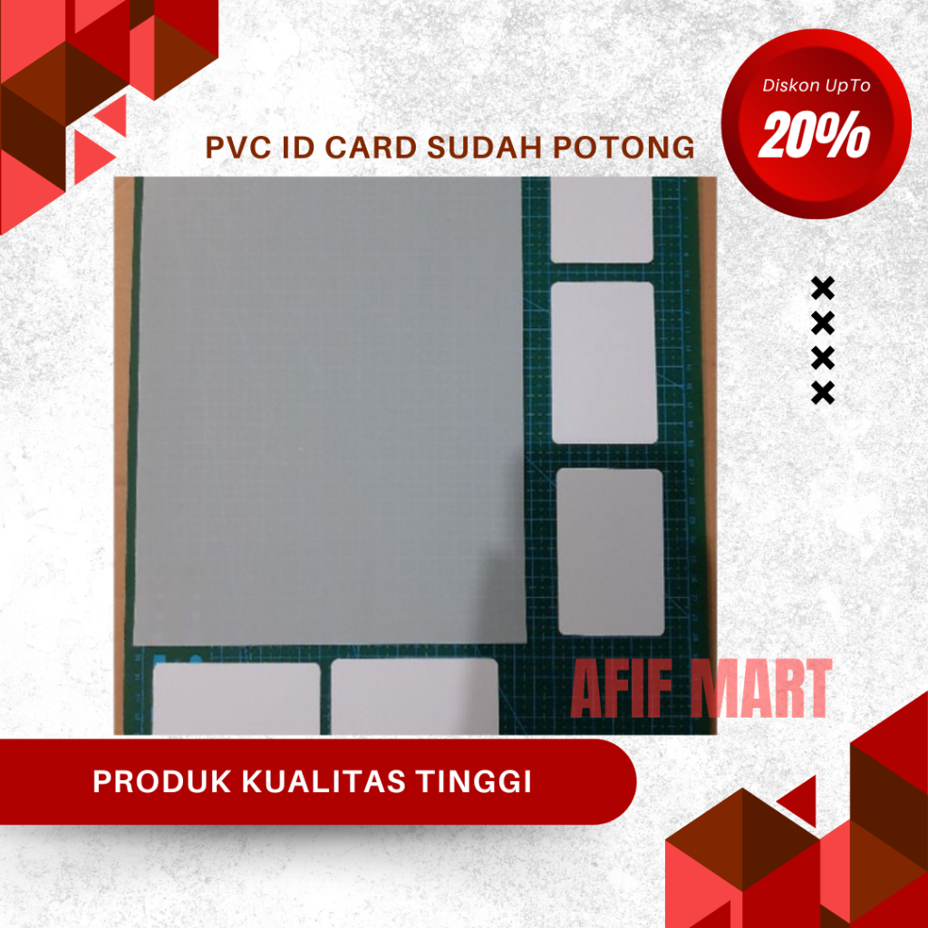 Kertas PVC Id Card | Solusi untuk Bahan Membuat ID CARD 200x300mm sudah dipotong