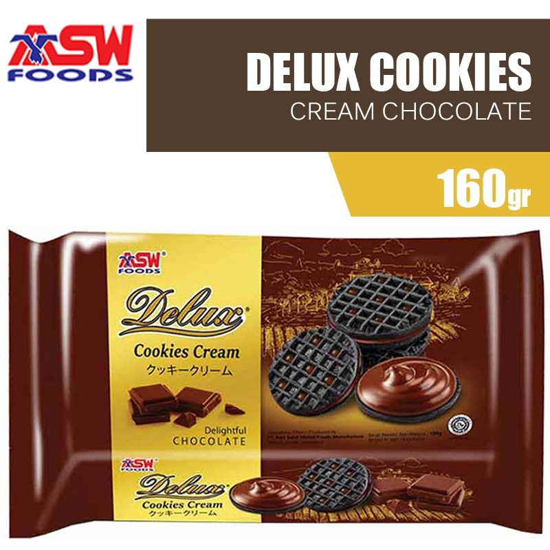 

Delux Cookies Cream Chocolate 160g 160 gram