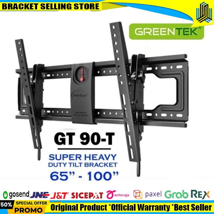 bracket tv breket tv EMMY MOUNT DF90T breket DF 90T 65-100 Inch