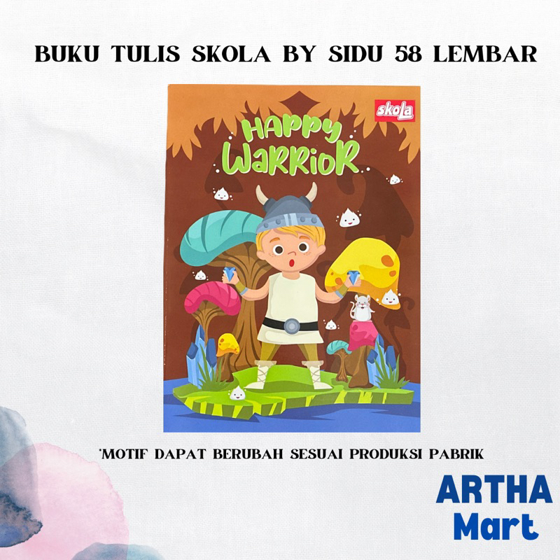 

BUKU TULIS SKOLA BY SIDU 58 LEMBAR (PACK)