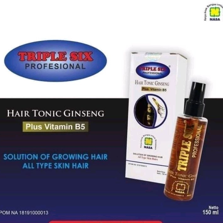 Triple Six Hair Tonic Ginseng - Penumbuh Rambut