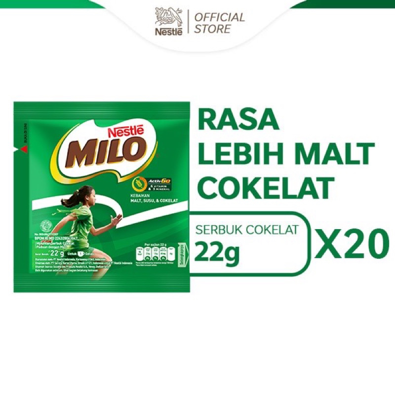 

Milo Sachet 22gr isi 10