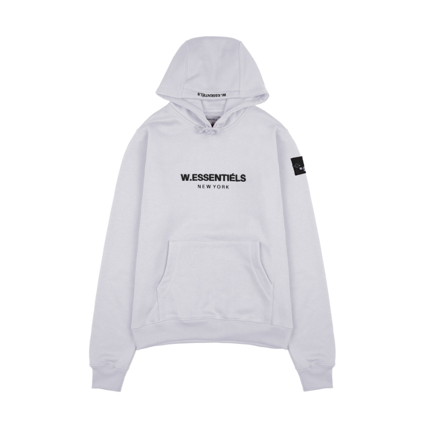 W Essentiels Ecume Hoodie Oversize Mid Logo Asphalt - 100% ORIGINAL / RESMI
