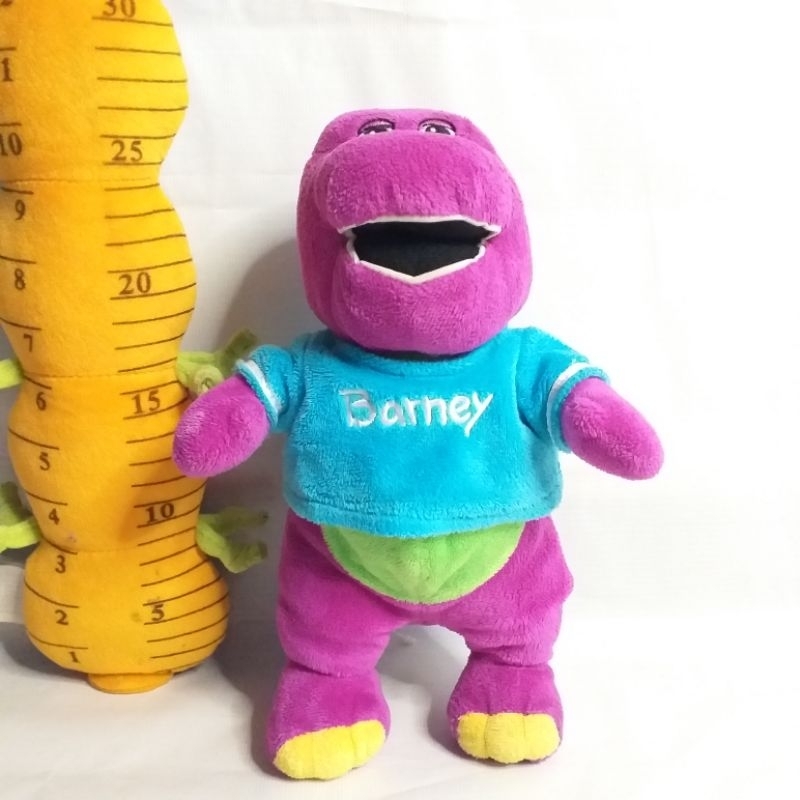 BONEKA BARNEY KOSTUM BAJU BIRU KARAKTER SERIAL TV BARNEY & FRIENDS ORIGINAL BRAND