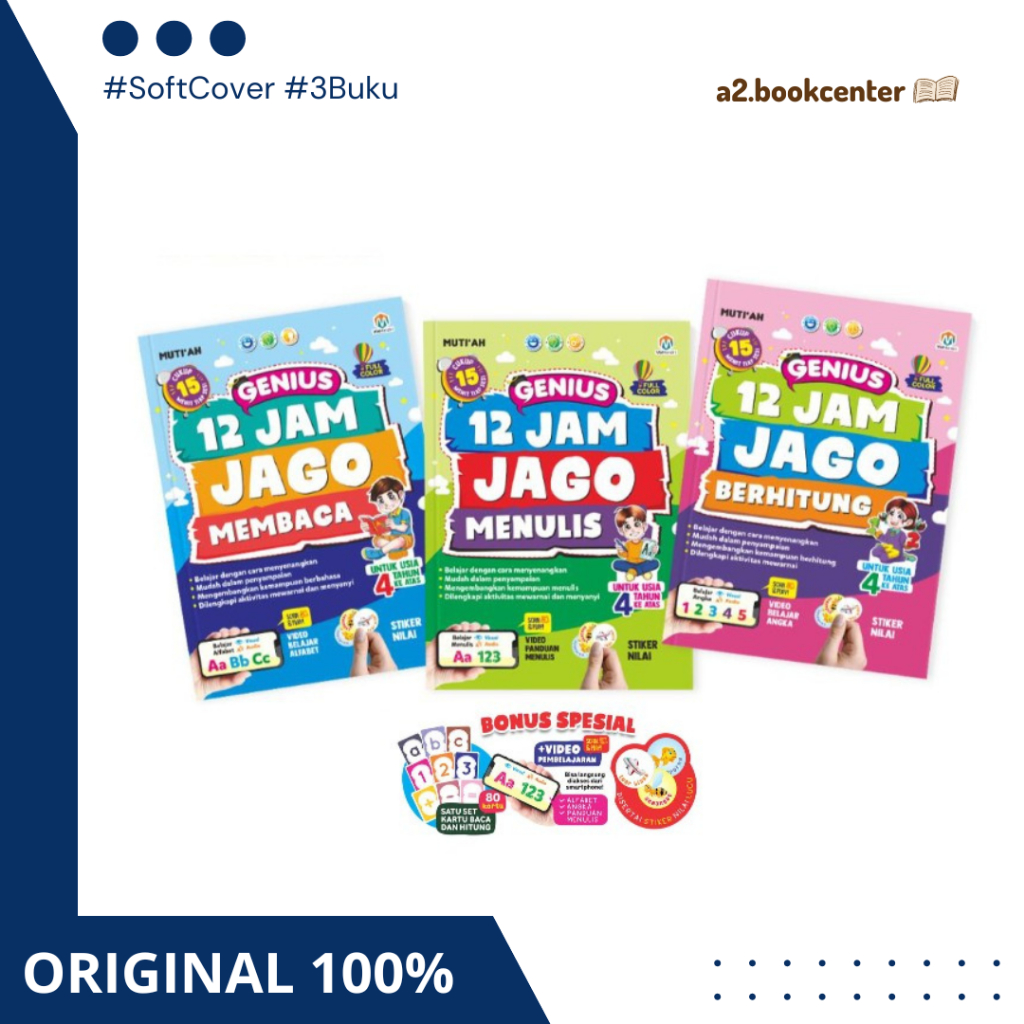 Ziyadbooks -  Genius 12 Jam Jago Calistung Membaca Menulis Berhitung