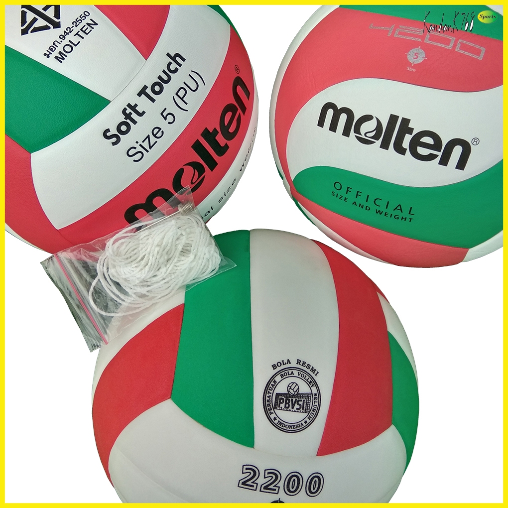 Bola Voli MOLTEN ORIGINAL / MOLTEN SOFT TOUCH / MOLTEN M4200 / MOLTEN M2200 / Volly Mikasa Asli Impo