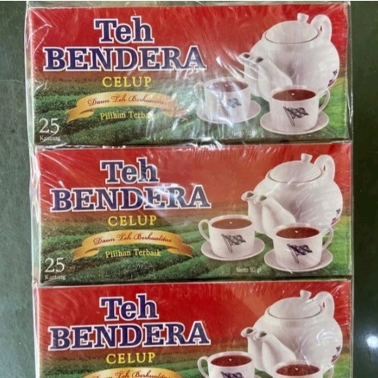 

Teh Bendera Celup 50 Gr 1 Box Isi 25 Kantong Celup