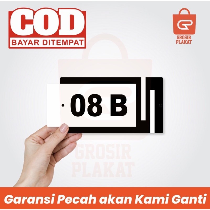 

Nomor Rumah Akrilik 2 lapis