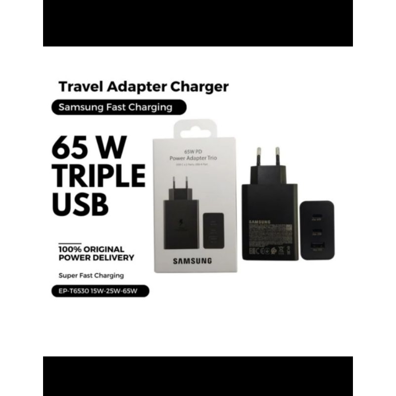 travel adaptor samsung 65watt original