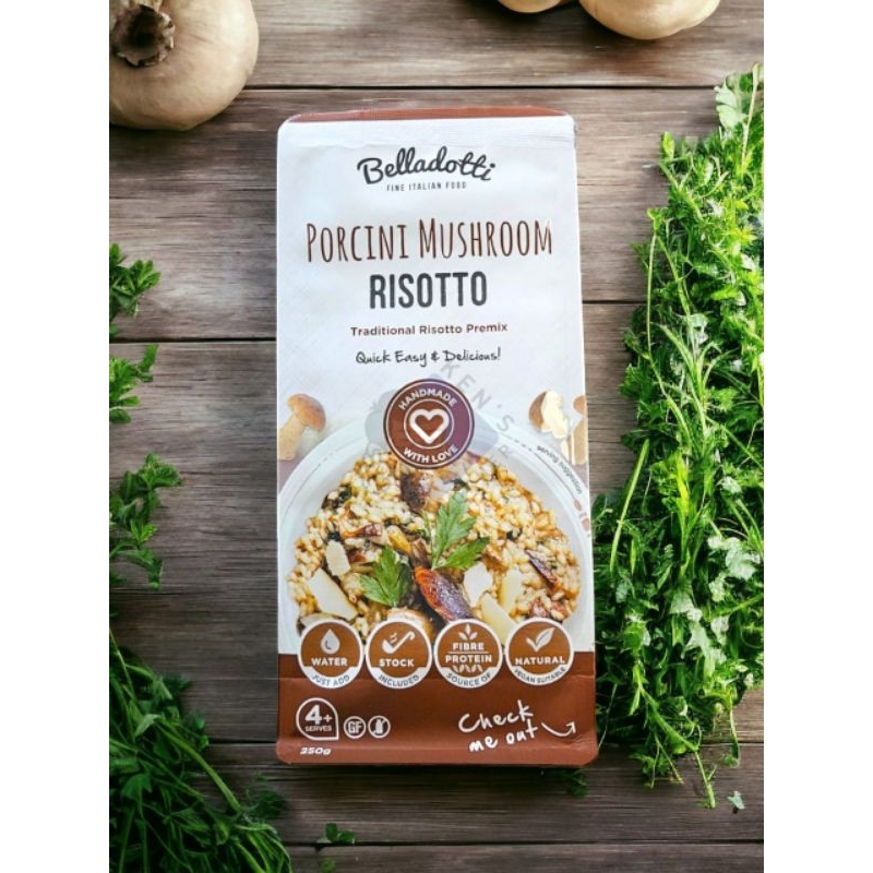 

Belladotti Risotto Porcini Mushroom / Rissoto Instant / Rissoto Import