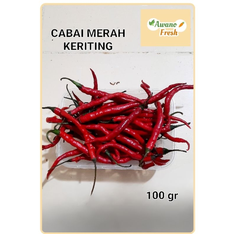 

KIRIM CEPAT CABAI KERITING MERAH (100gr)