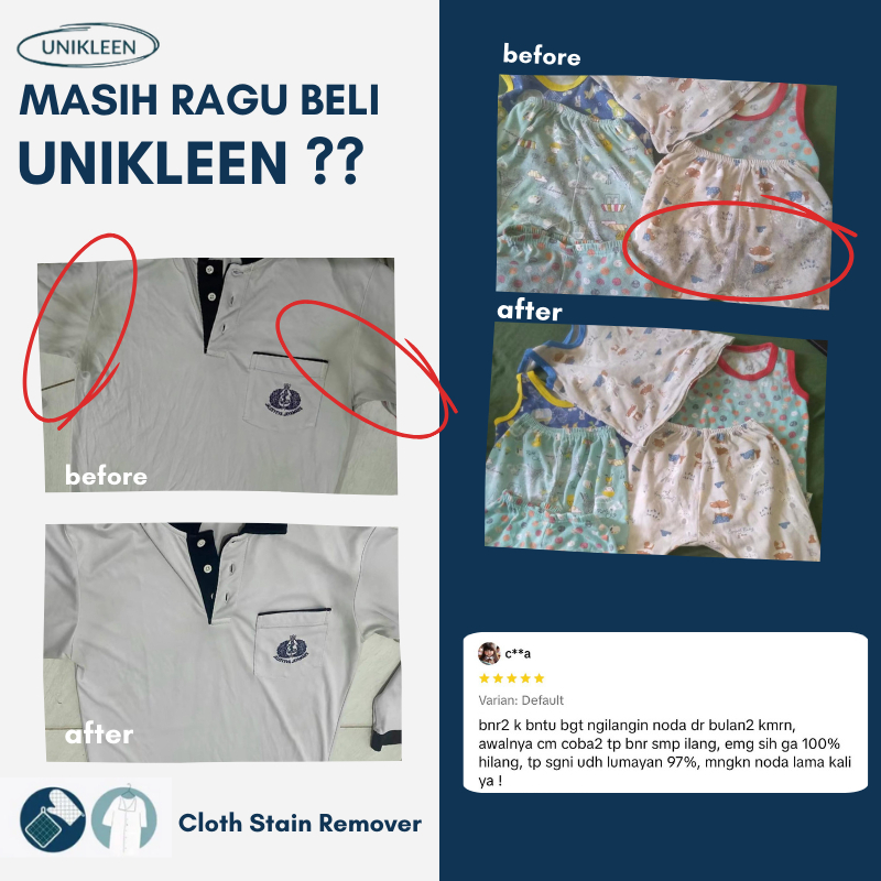 unikleen penghilang jamur pakaian/penghilang noda pakaian/unikleen pembersih pakaian/unikleen pember