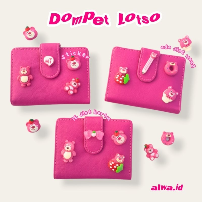 Dompet wanita kartu lotso/dompet import/dompet kartu wanita lotso toy story