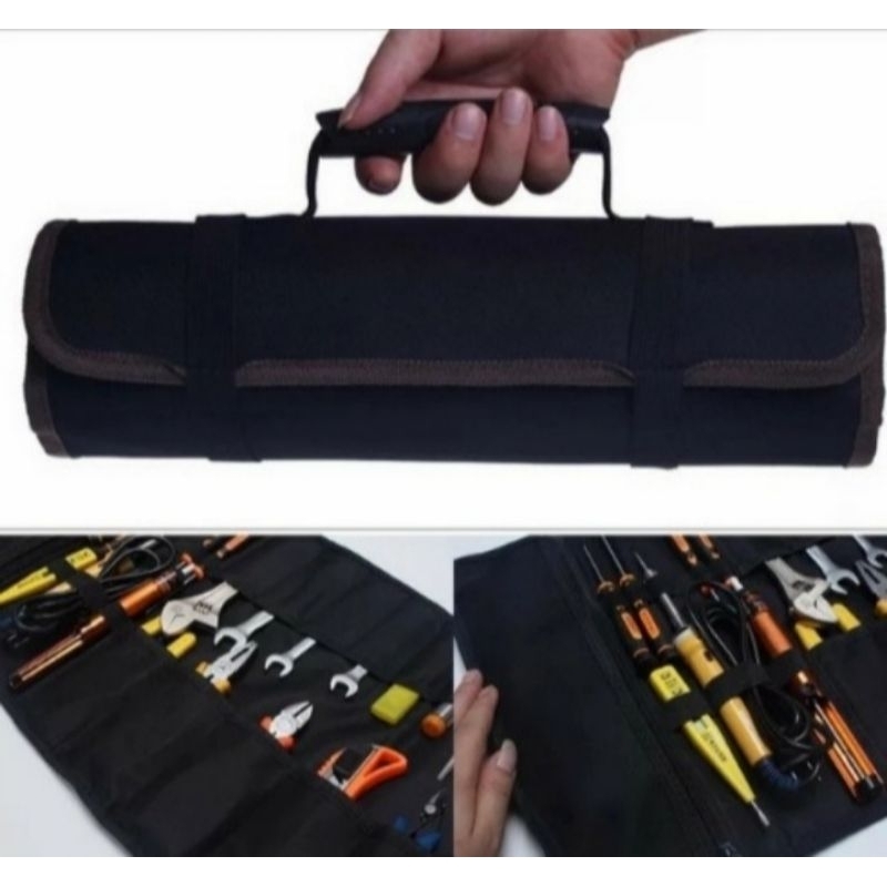 tool bag - tas toolkit - tas alat pertukangan - tas obeng model roll