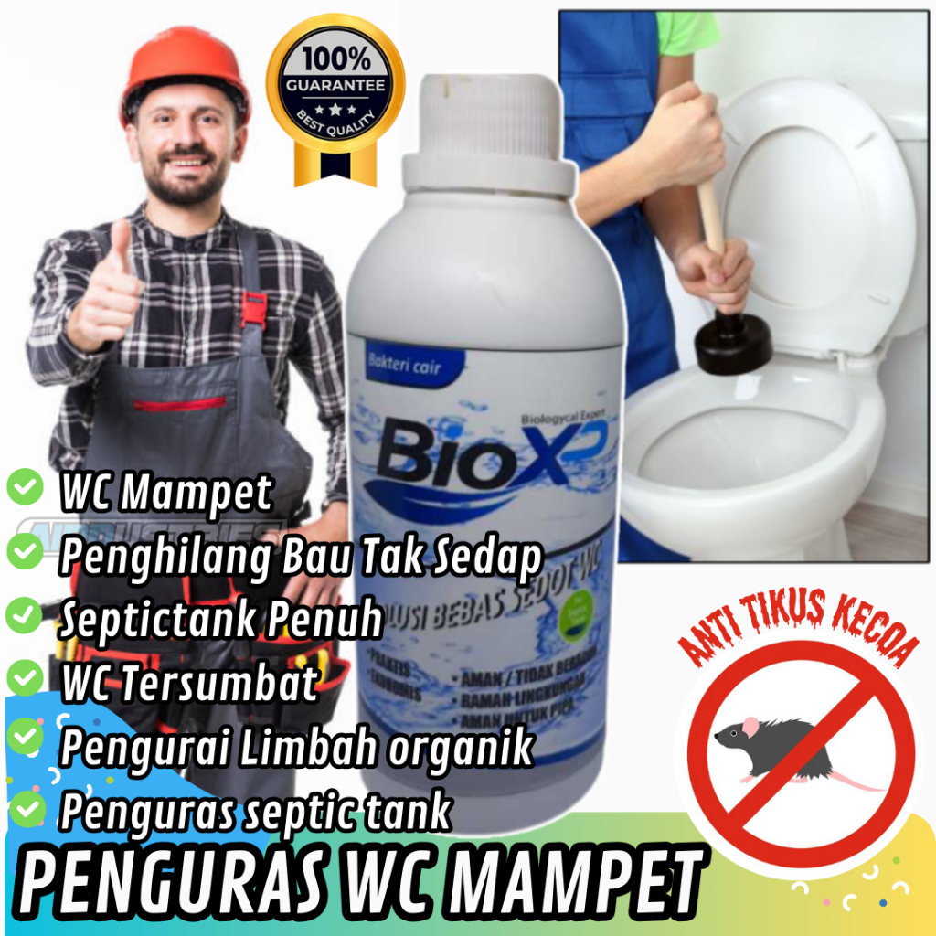 Penghancur WC Mampet BIO XP Formula Kuras Sepiteng Penguras Kloset Septictank Penuh Mengurangi jumla
