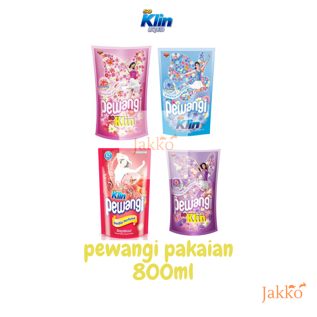 So klin pewangi pakaian refill pouch 900/800ml