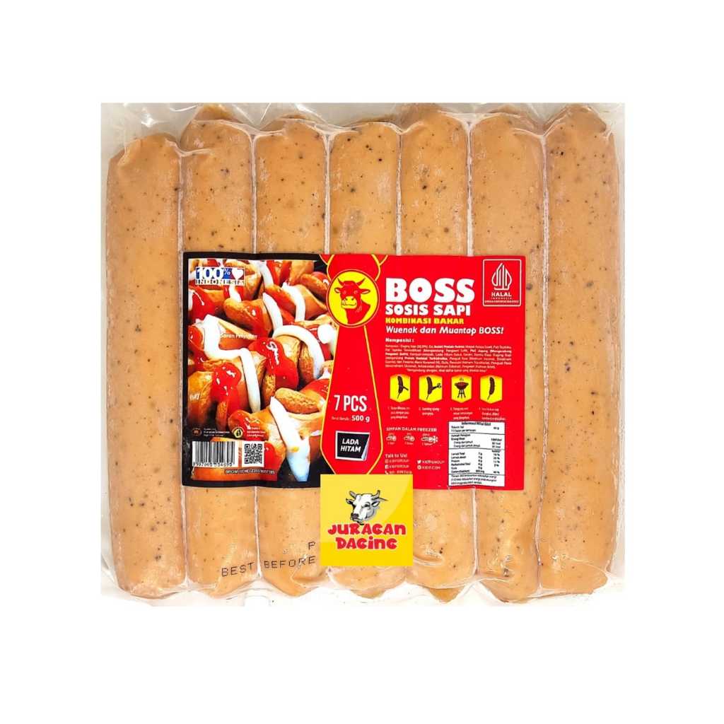 

Boss Sosis Bakar Lada Hitam Jumbo 7pcs 500gr