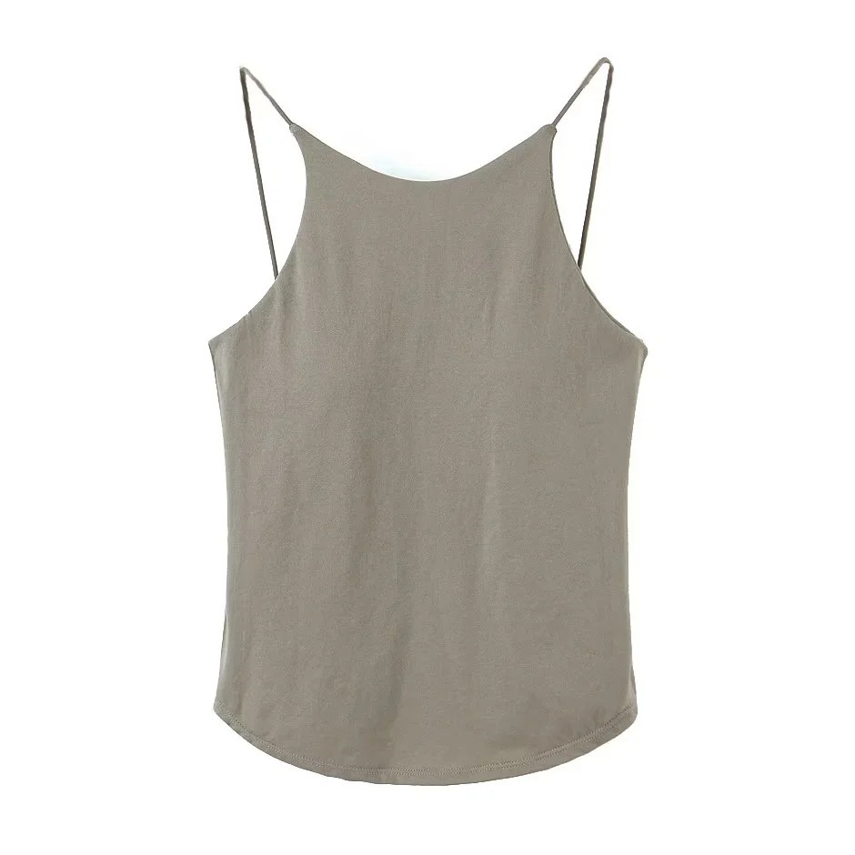 MISS'O BJ1568 Baju Tanktop Polos Halus Tanpa Kawat With Cup Tali Leher Bh Singlet Wanita Atasan Sexy