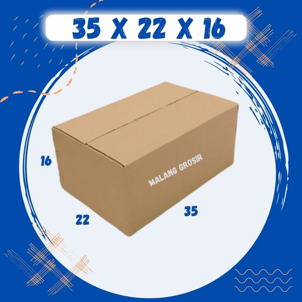 

Kardus 35x22x16 A1 Box Dus Packing Kotak Kemasan Karton Sparepart
