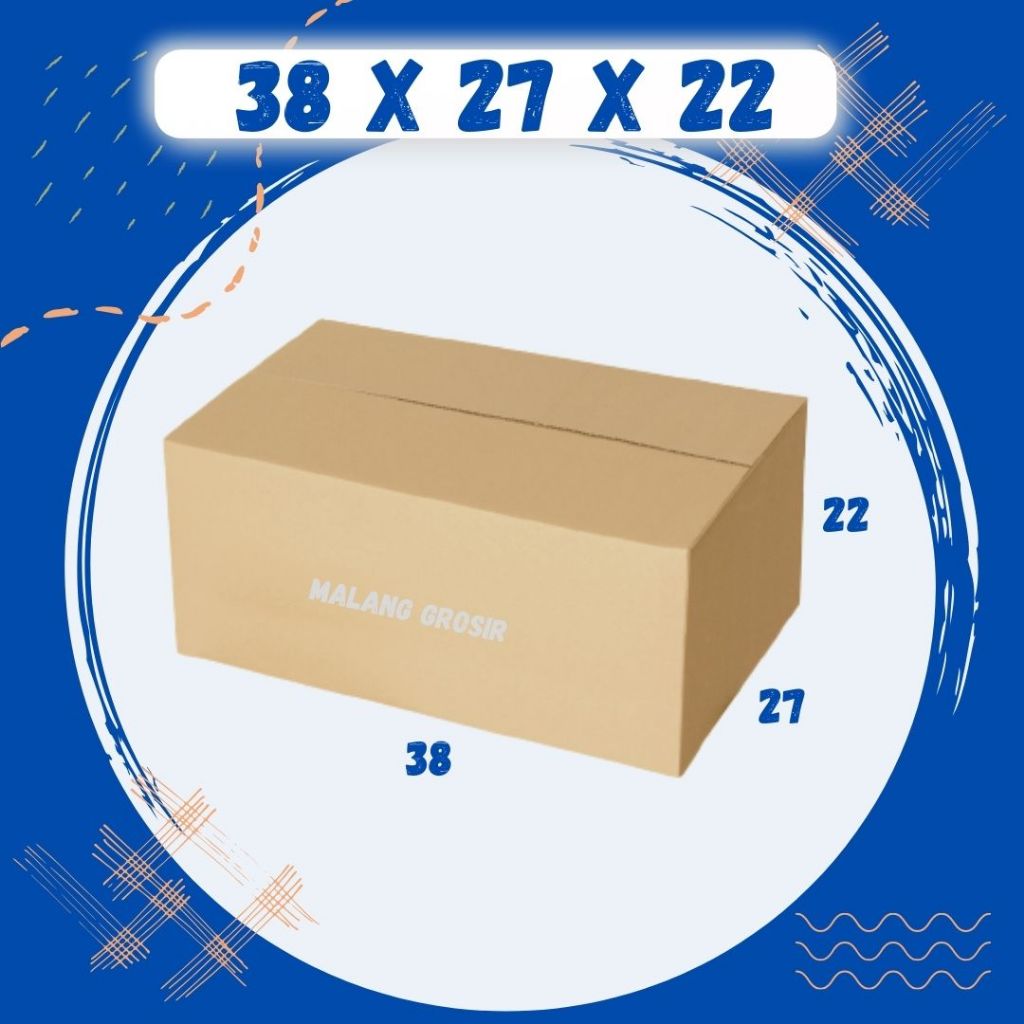 

Kardus 38x27x22 A1 Box Dus Packing Kotak Kemasan Karton Sparepart