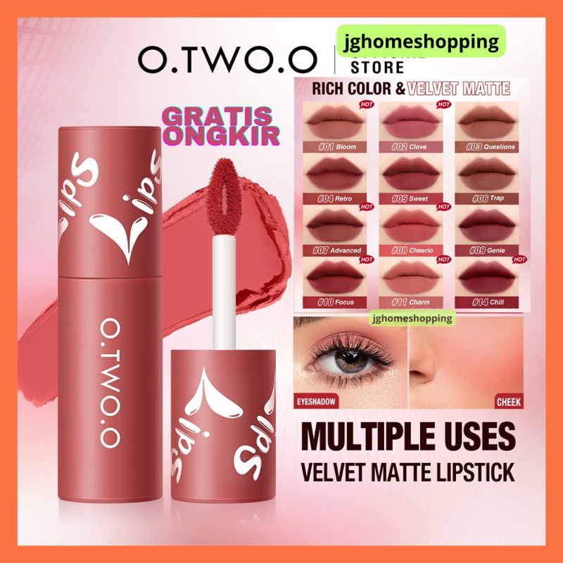 Otwoo Velvet Matte Lip Cheek Mud
