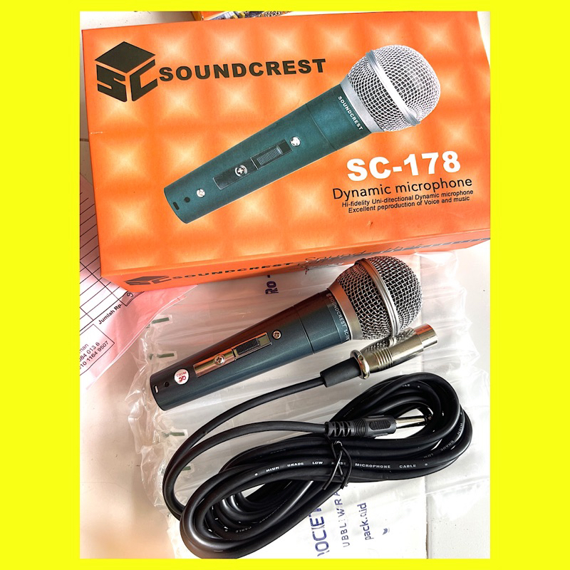 MIC MICROPHONE SOUNDCREST SC 178 mic Soundcrest Sc-178