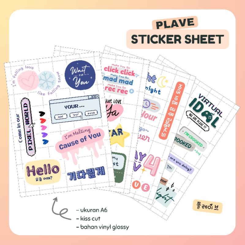 Plave Sticker | Plave sticker sheet | sticker kpop deco