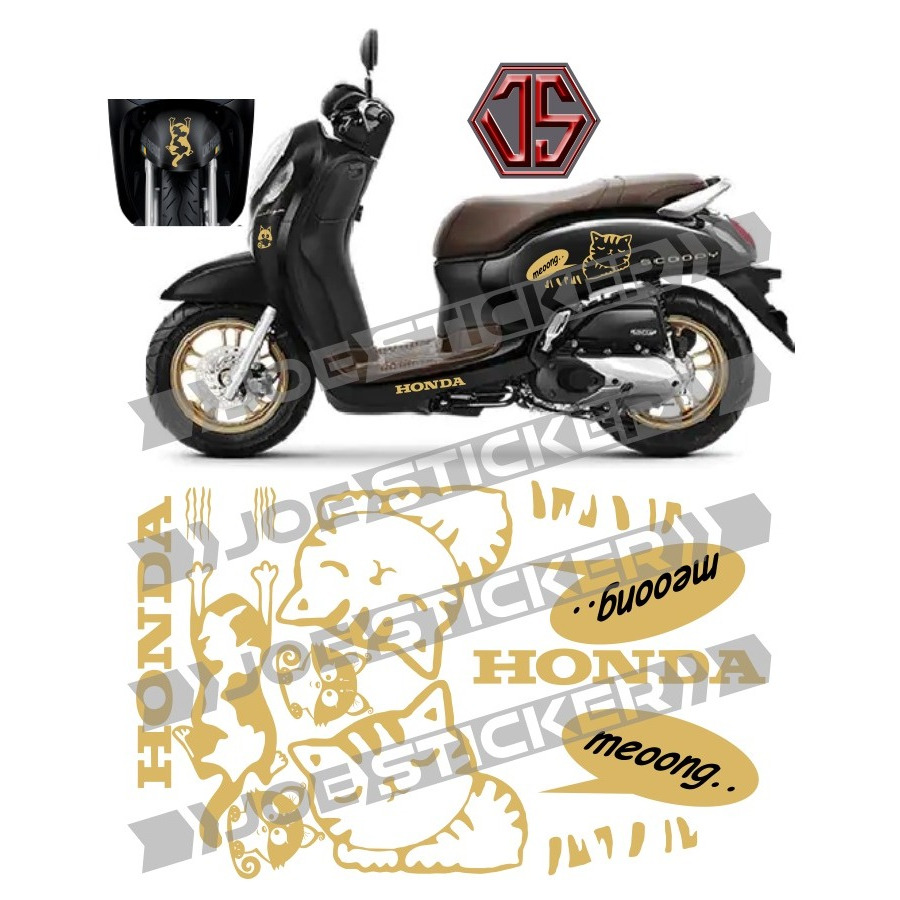 CUTTING STIKER SCOOPY 2022 KUCING