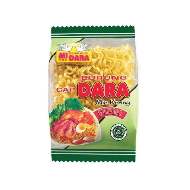 

Mi Cap Burung Dara Mie Kering Pipih 140g.