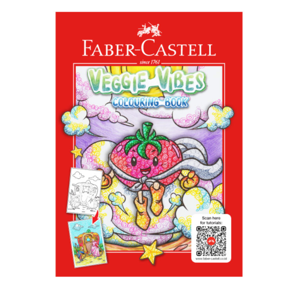 

FABER CASTELL BUKU MEWARNAI VEGGIE VIBES 104020 / BUKU MEWARNAI ANAK MURAH