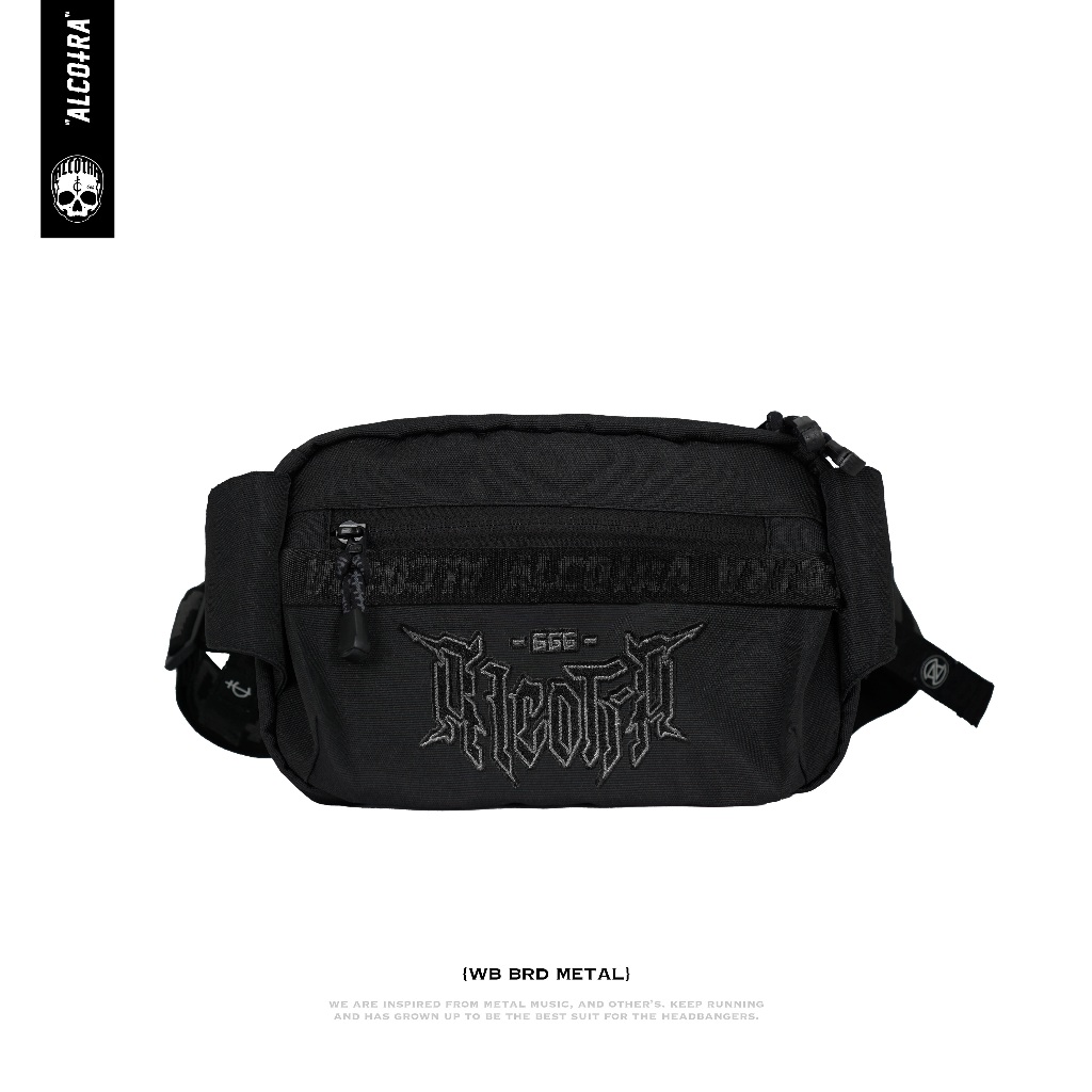 WB BRD METAL // WAISTBAG BORDIR METAL FONT // WAISTBAG ALCOTRA