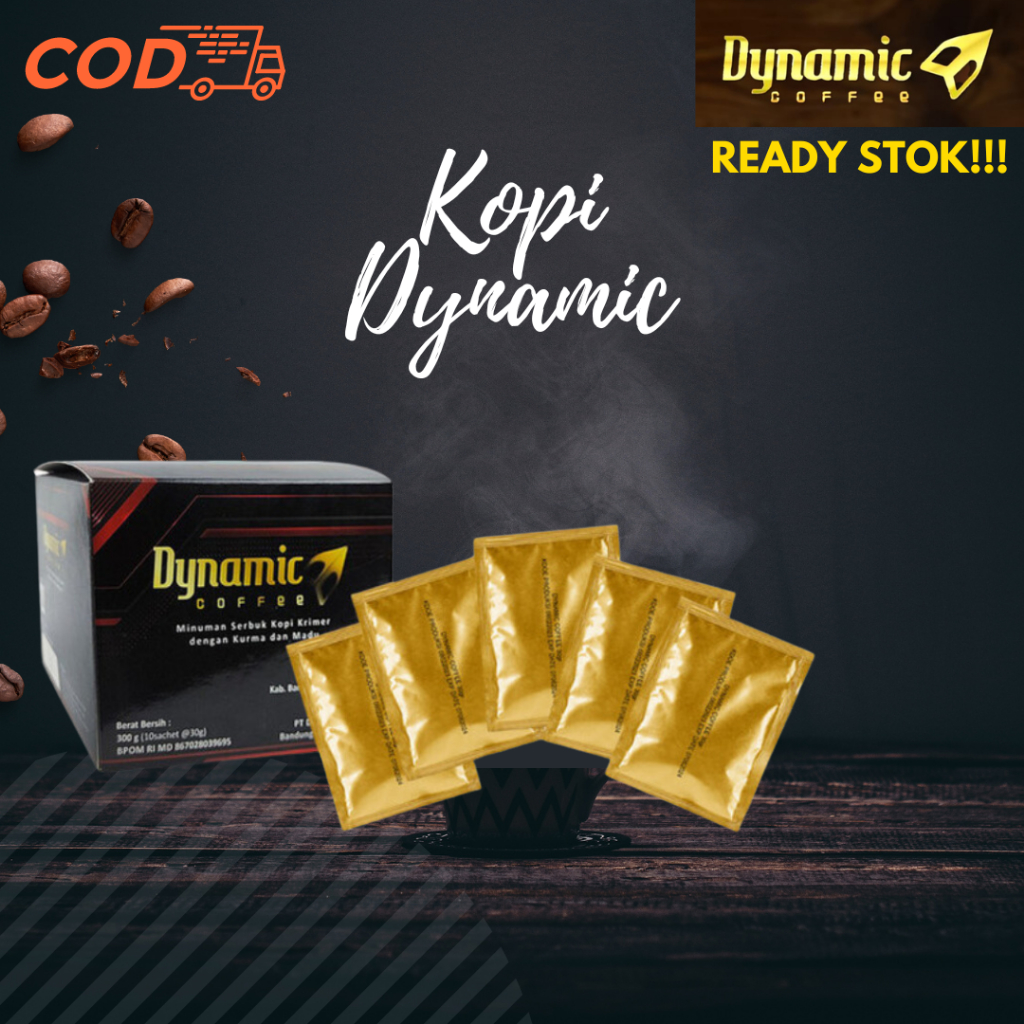 

KOPI DYNAMIC kemasan baru original manfaat & tidak berbahaya - 5 saset