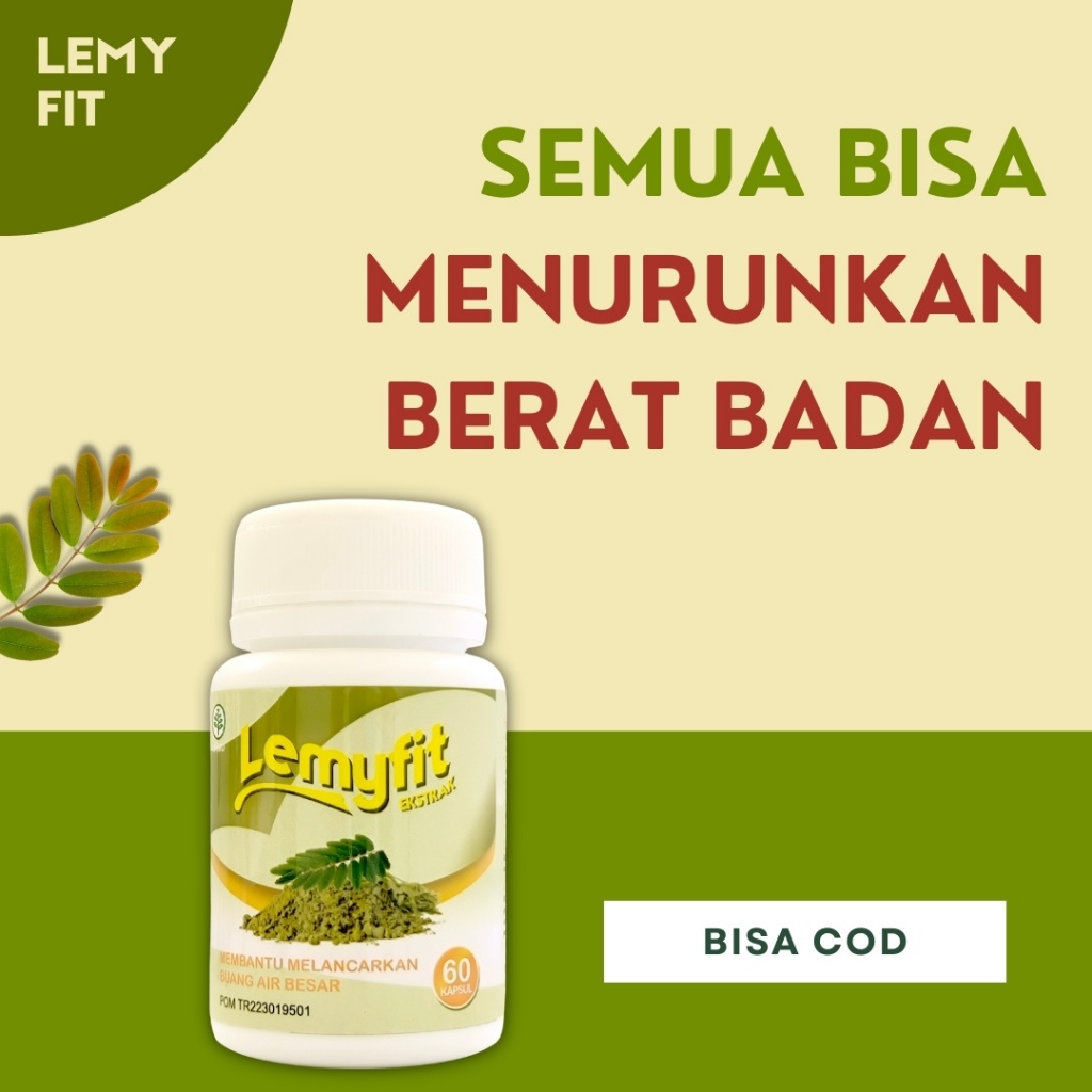 LEMYFIT Herbal Diet Alami, Pelangsing, Obat Diet Alami, Diet Alami, Herbal Slim, Pil Diet, Obat Herb