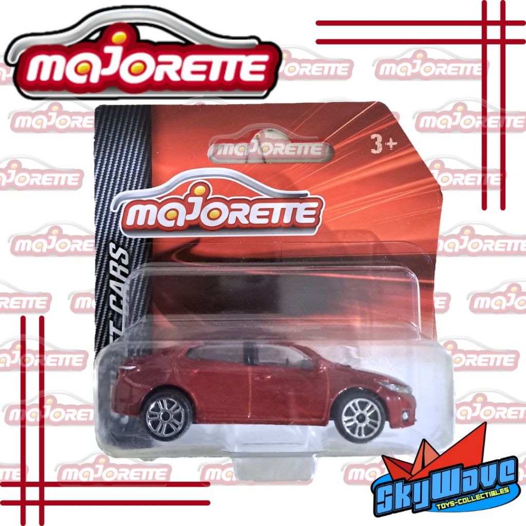 Diecast Majorette Street Cars - Toyota Corolla Altis Red