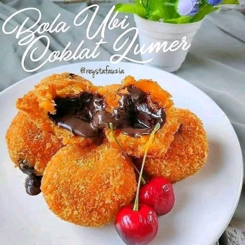 

Bola-Bola Ubi Lumer Frozen isi 10pcz/Makanan Frozen/Makanan Coklat/Bola Ubi lumer