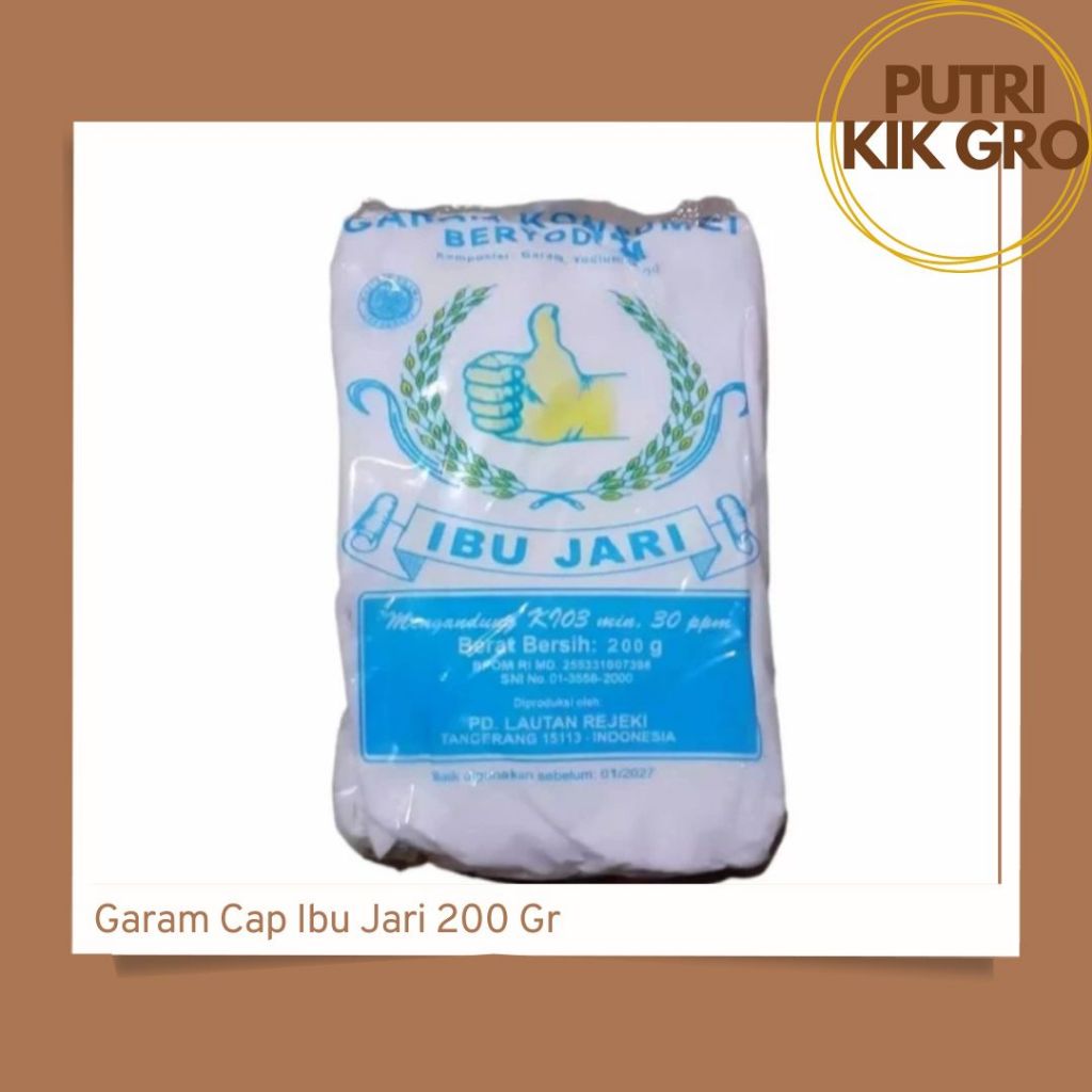 

GARAM CAP IBU JARI 200 Gr