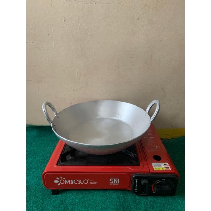 wajan datar tebal 24-34cm anti karat dan anti lengket